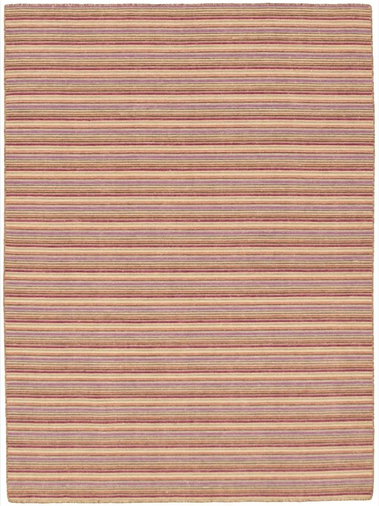 ECARPETGALLERY Tapis Fait à la Main pour Salon, Salle à Manger et Chambre à Coucher Transitionnel Collection Manhattan 5'0" x 7'0" en Ivoire