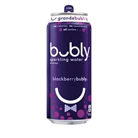 Bubly Blackberry Sparkling Water 473 mL, Can, 473mL.