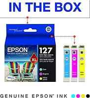 Epson 127 Extra High-Capacity Colour Ink Cartridge Multi-Pack, Multi