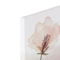 Blush Flower Embellished Canvas, 6in W x 6in H