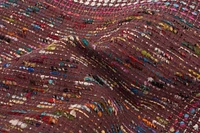 ECARPETGALLERY 5'2" x 7'2" Contemporary Collage Handmade Area Rug for Living Room, Dining Room and Bedroom in Red