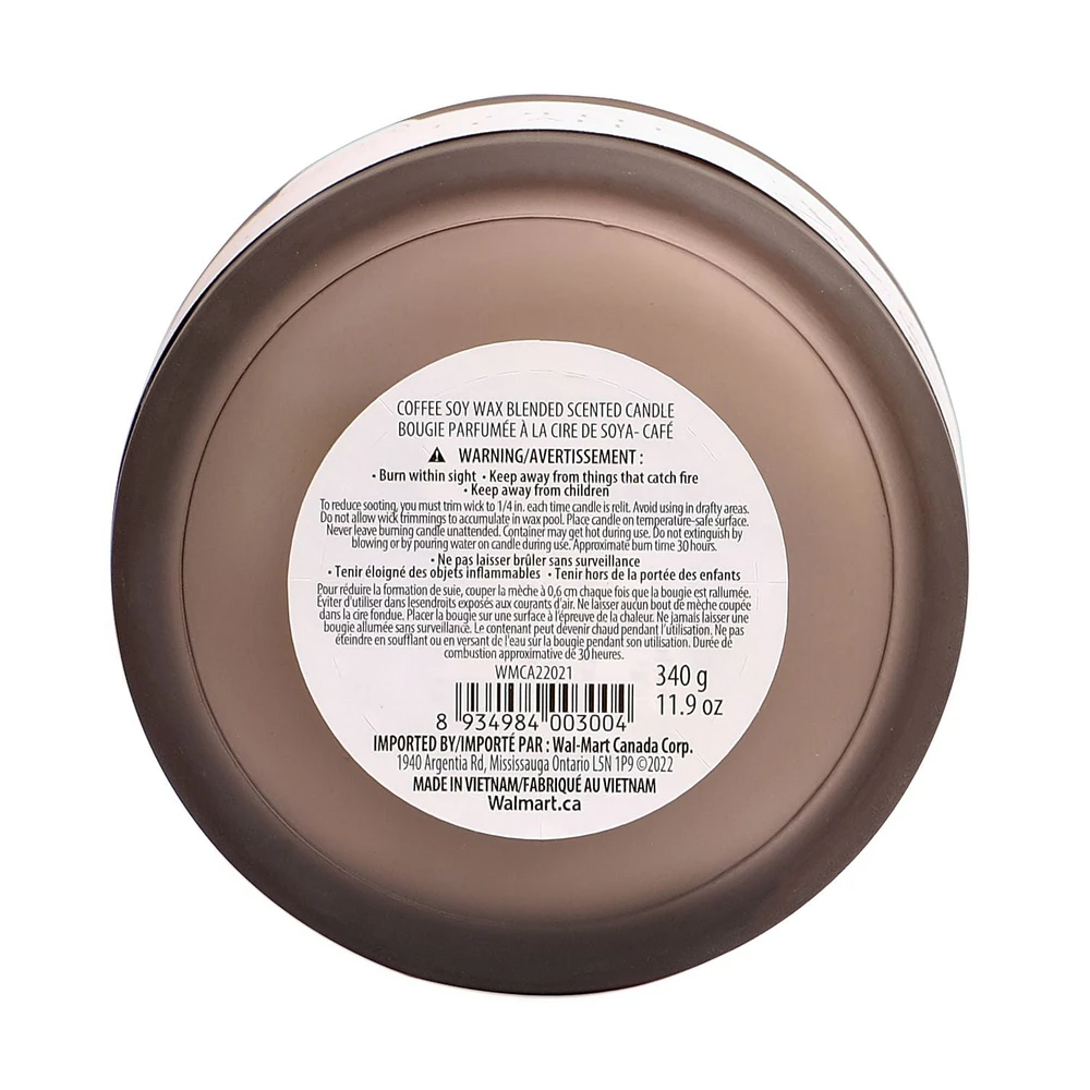 12oz Café BOUGIE PARFUMÉE À LA CIRE DE SOYA · 12oz<br>· 340g<br>· paquet de 1