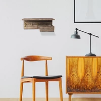 Hometrends 16" Walnut Shelf Wall Organizer