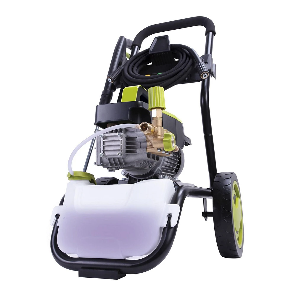 Sun Joe SPX9005-PRO Nettoyeur haute pression à vilebrequin à entraînement direct électrique à eau froide de la série commerciale, moteur à induction sans balais de 2,15 HP, 120 V, support mural, cage