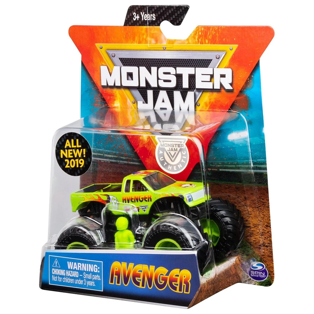 Monster Jam, Official Avenger Monster Truck, Die-Cast Vehicle, Legacy Trucks Series, 1:64 Scale