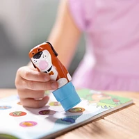 Melissa & Doug Sticker WOW! bloc d'activités de 24 pages et estampeuse à autocollants, 300 autocollants, loisirs créatifs, jouet à manipuler, figurine à collectionner, chien