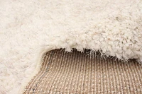 ECARPET Tangier Cream, Grey Shag 5'3" x 7'3"