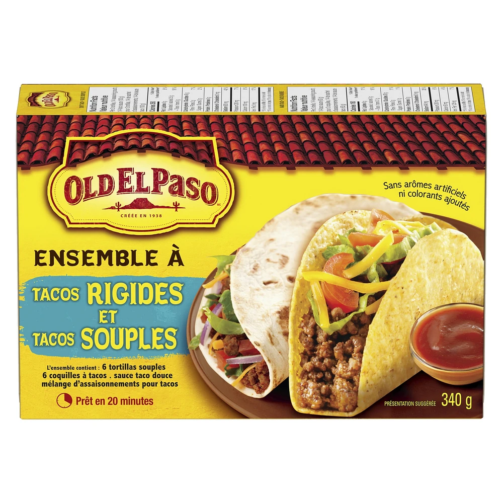 Old El Paso Hard & Soft Taco Dinner Kit, 340 g, 340 g