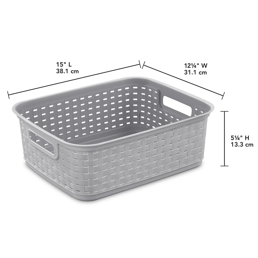 Sterilite short Weave Basket, Ea
