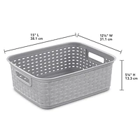 Sterilite short Weave Basket, Ea