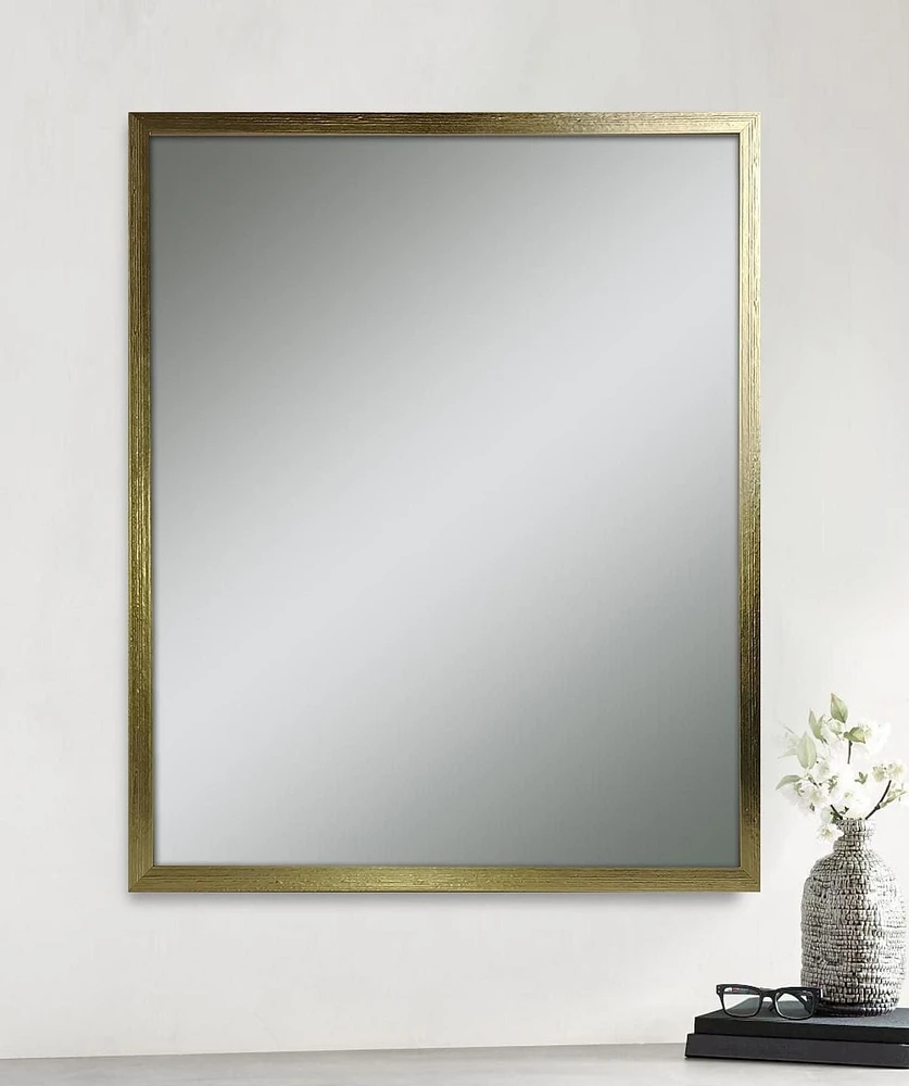 Hometrends Ultima Brushed Mirror Brushed Gold 16.50"x19.50"