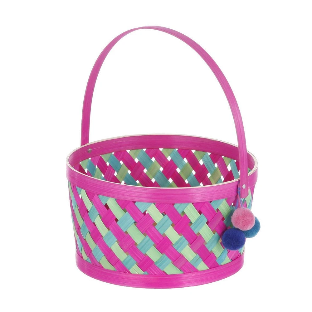 Easter Bamboo Pink Basket