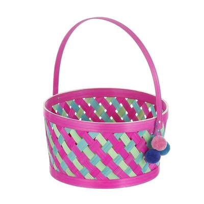 Easter Bamboo Pink Basket