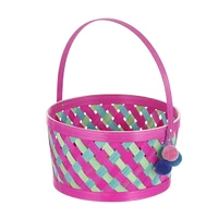 Easter Bamboo Pink Basket