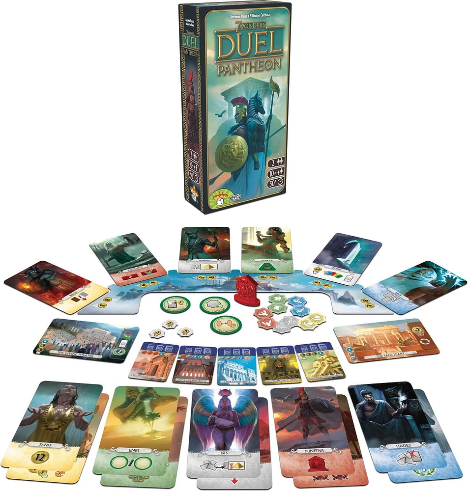 7 Wonder Duel - Pantheon Expansion (English Version) A board game by Repo Production from Antoine Bauza