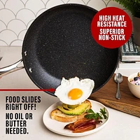 Granitestone Cookware Nonstick Frying Pan, 12” Nonstick Pan for Cooking & Frying, Mineral Enforced Egg Pan with Stay Cool Handles, Dishwasher Safe