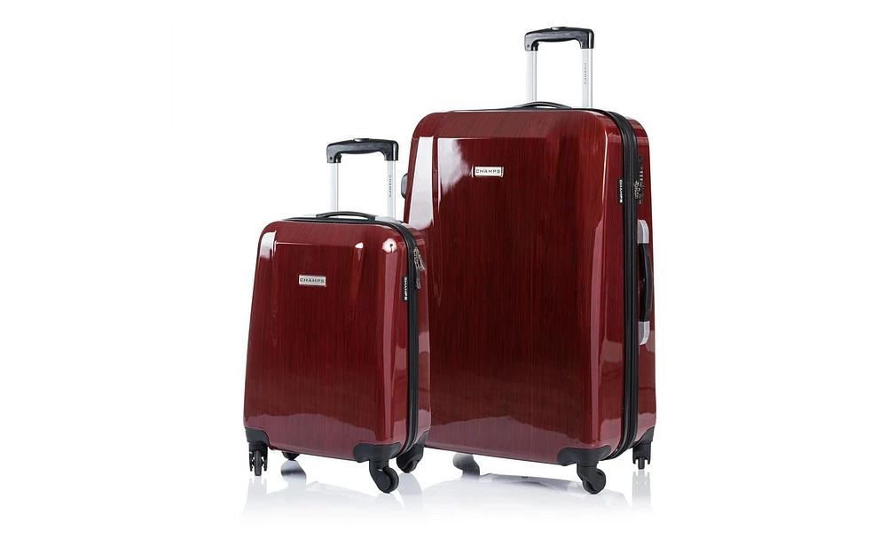 CHAMPS Express Escape 2pc Hardside Luggage Set, Travel in Style