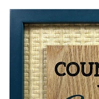BLESSINGS  PLAQUE - NAVY