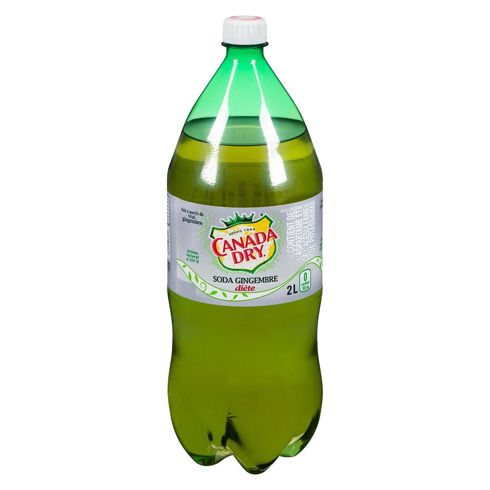 Canada Dry® Diet Ginger Ale 2L Bottle, Canada Dry Diet GingerAle 2L