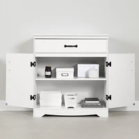 Armoire de rangement avec 1 tiroir et 2 portes de la collection Farnel South Shore