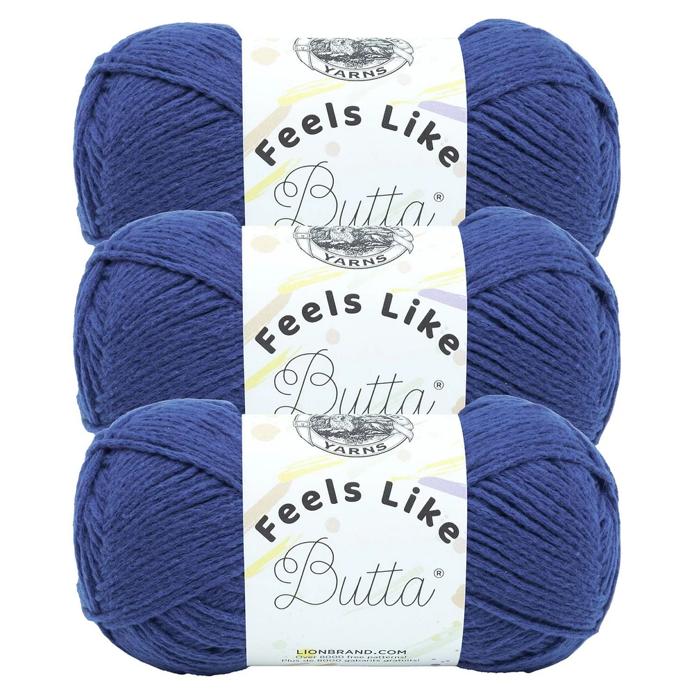 Fil Lion Brand Feels Like Butta® Fil #4 Medium/Worsted 100g/199m 3-Paquet