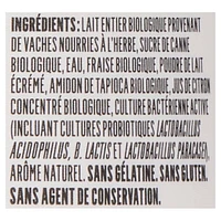 Olympic Yogourt Biologique Fraise 3 %