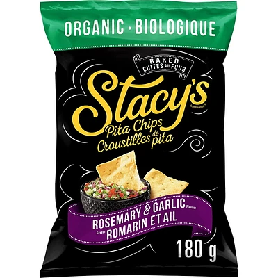 Stacy's Organic Rosemary & Garlic Baked Pita Chips