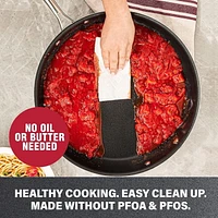 Granitestone Cookware Poêle à frire antiadhésive, poêle antiadhésive de 30,5 cm pour la cuisson et la friture, poêle à œufs renforcée de minéraux avec poignées qui restent froides, passe au lave-vaiss