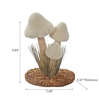 Décor Triple Champignon Blanc