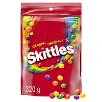 SKITTLES, Original Chewy Candy, Bowl Size Bag, 320 g, 1 Bag, 320 g