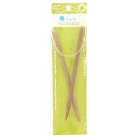 Aiguilles à tricoter circulaire 30" Love Knitting en bambou Tailles 3,5 à 10,0 mm