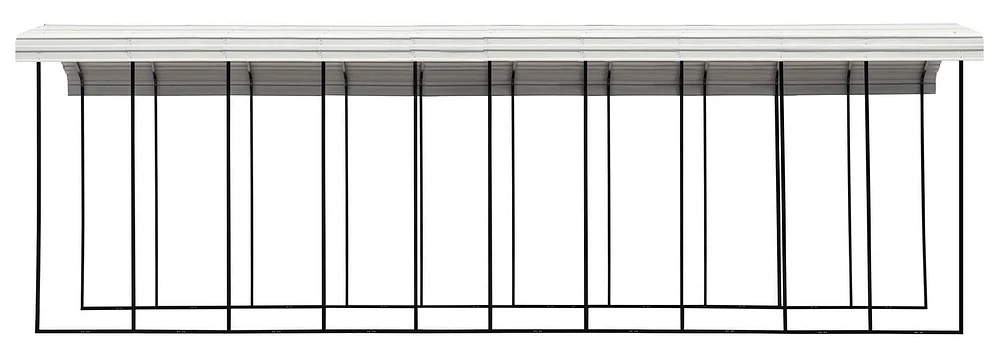 Abri d’auto Arrow, 14x47x14 pi, coquille d’œuf