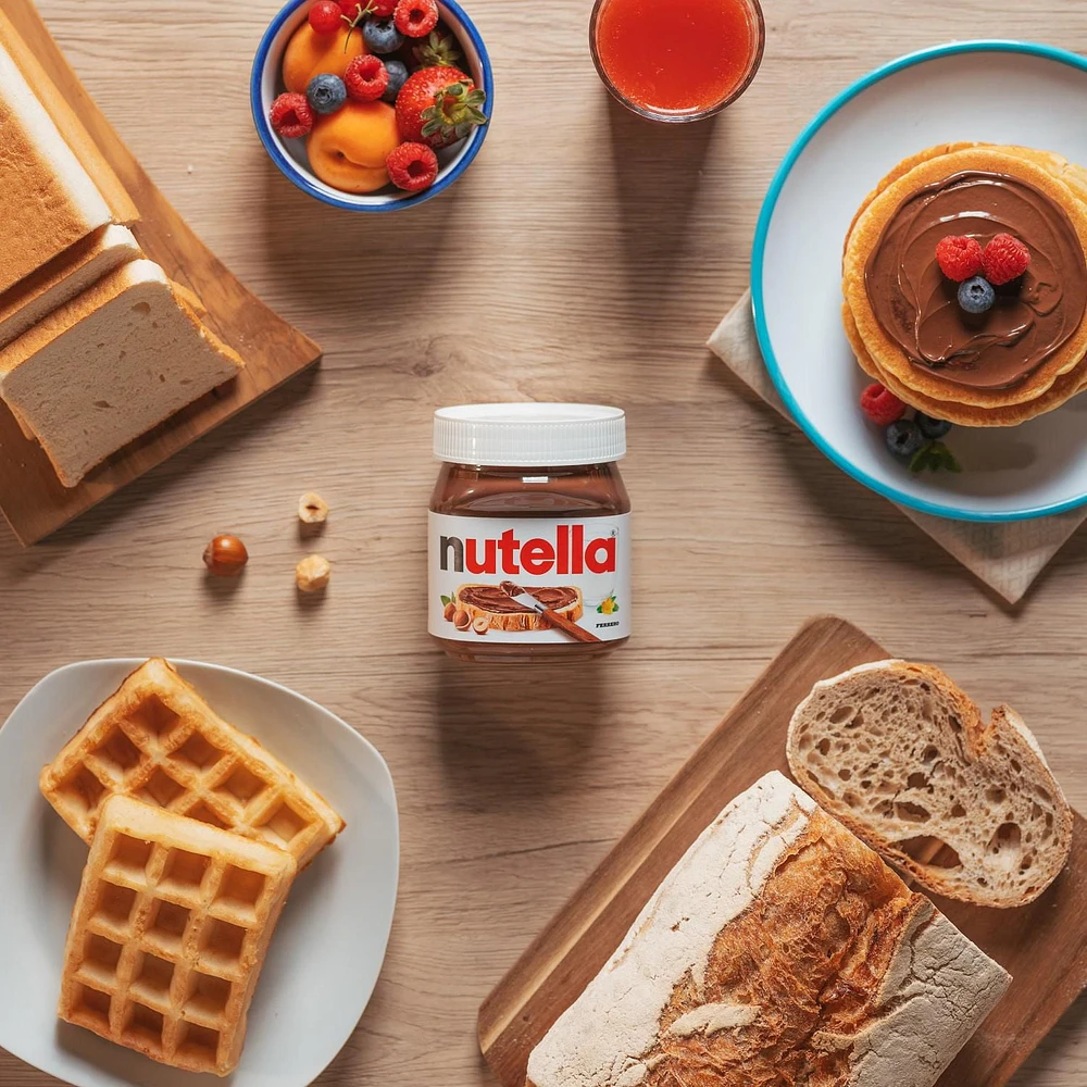 NUTELLA® Hazelnut Spread with Cocoa for Breakfast, 2 Pack, 725g x 2