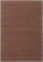 ECARPETGALLERY 4'7" x 6'8" Transitional Collage Handmade Area Rug for Living Room, Dining Room and Bedroom in Brown