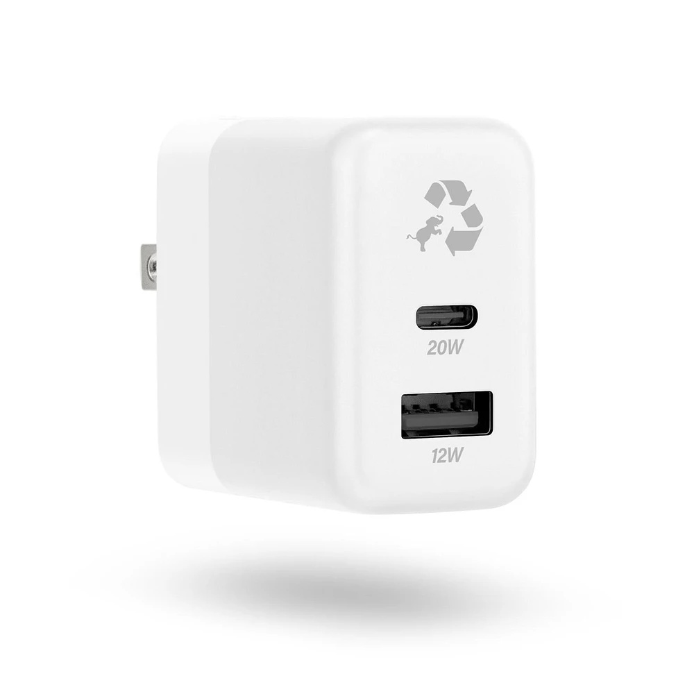 Nimble Power Adapter Power Delivery 32W US Plug White, PowerAdapterDelivery32WWhite