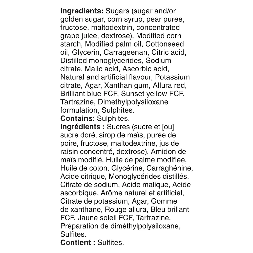 Gushers Fruit aux Fruits, Saveur Variées, Sans Gluten, Collation pour Enfants, 6 sachets 6 sachets, 138 g