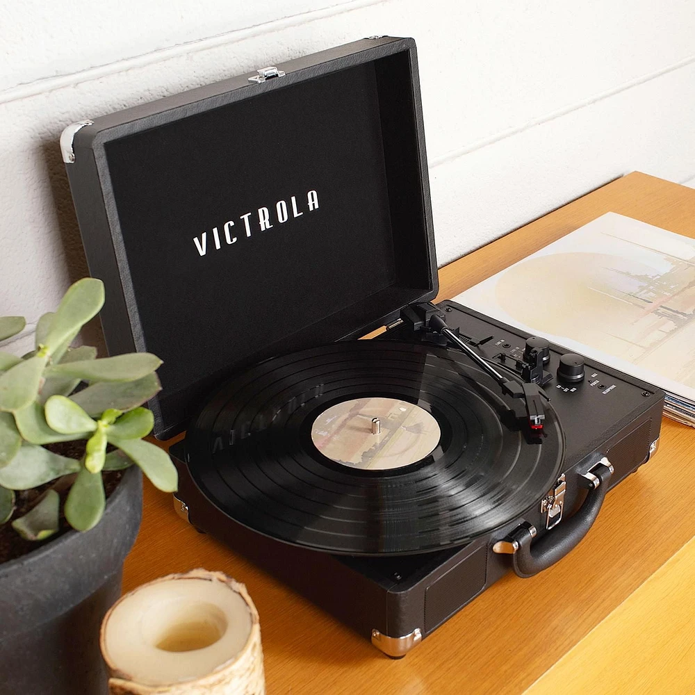 Victrola Journey Bluetooth Suitcase Record Player - Black