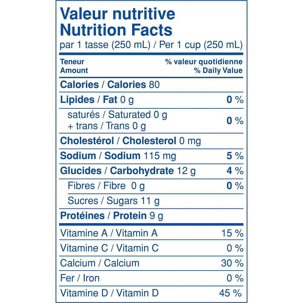 Québon Skim 0% Milk, 2 L