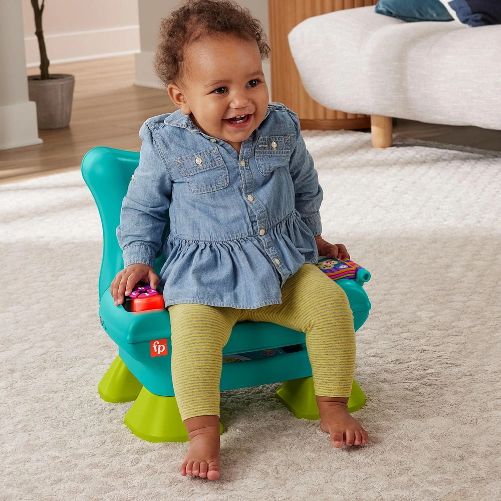 Fisher-Price – Rires et Éveil – Chaise Éveil Progressif, sarcelle Âges 1+