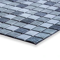 Truu Design 3D Metallic Square Self-Adhesive Peel and Stick Self-Adhesive Peel and Stick Wall Tiles