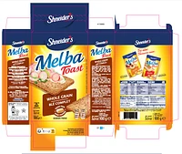 Shneider's Melba toasts grains entiers 100g Melba toasts grains entiers