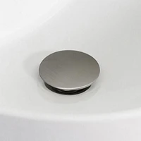 American Imaginations 20.5-in. W Semi-Recessed White Bathroom Vessel Sink Set For 1 Hole Center Faucet AI