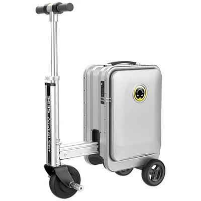 Airwheel Smart Riding Suitcase SE3S with Removable Battery, 21 Litre Storage, Silver