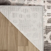 Tapis d'interieur abstrait Rug Branch Cadence, marron beige, moderne - Salon, chambre, salle a manger et cuisine<br>