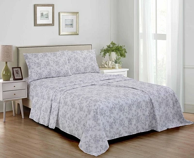 Ensemble de draps en microfibre imprimé de haute qualité 4 pièces