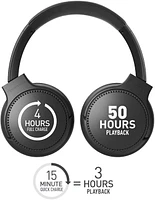 Panasonic  Deep Bass Wireless Bluetooth Immersive Headphones with XBS DEEP and Bass Reactor, Black (RBM300B)