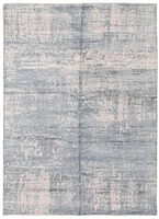 ECARPETGALLERY 4'9" x 6'10" Contemporary Galleria Hand Loomed Area Rug for Living Room, Dining Room and Bedroom in Blue