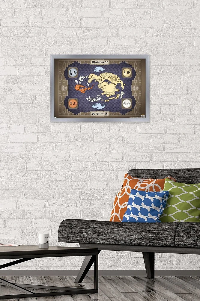 Avatar: The Last Airbender - Map Wall Poster