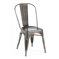 Chaise de salle à manger en métal Heavenly Collection, ENSEMBLE DE 2
