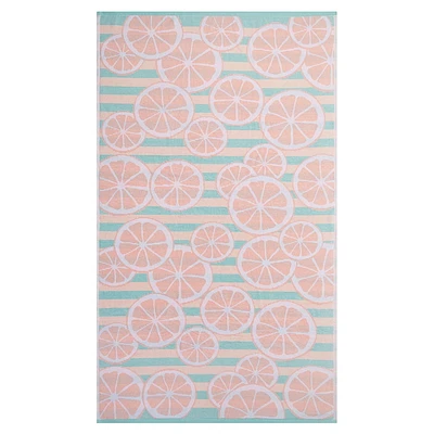 Serviette de plage HOMETRENDS 96,5 cm x 182,9 cm, 100 % coton